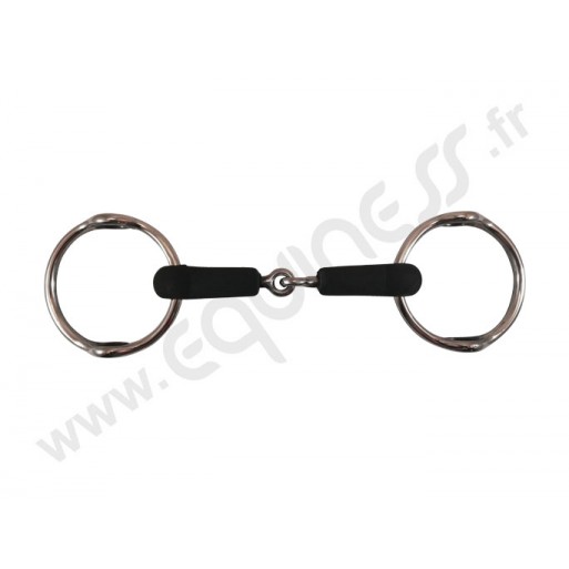 Rubber single jointed gag bit