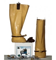 Water boots with compressor